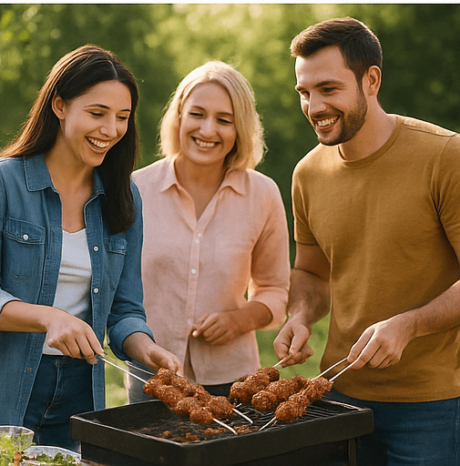 Set de 6 brochettes BBQ en inox & bois - Boutique Cuisine AZSet de 6 brochettes BBQ en inox & bois