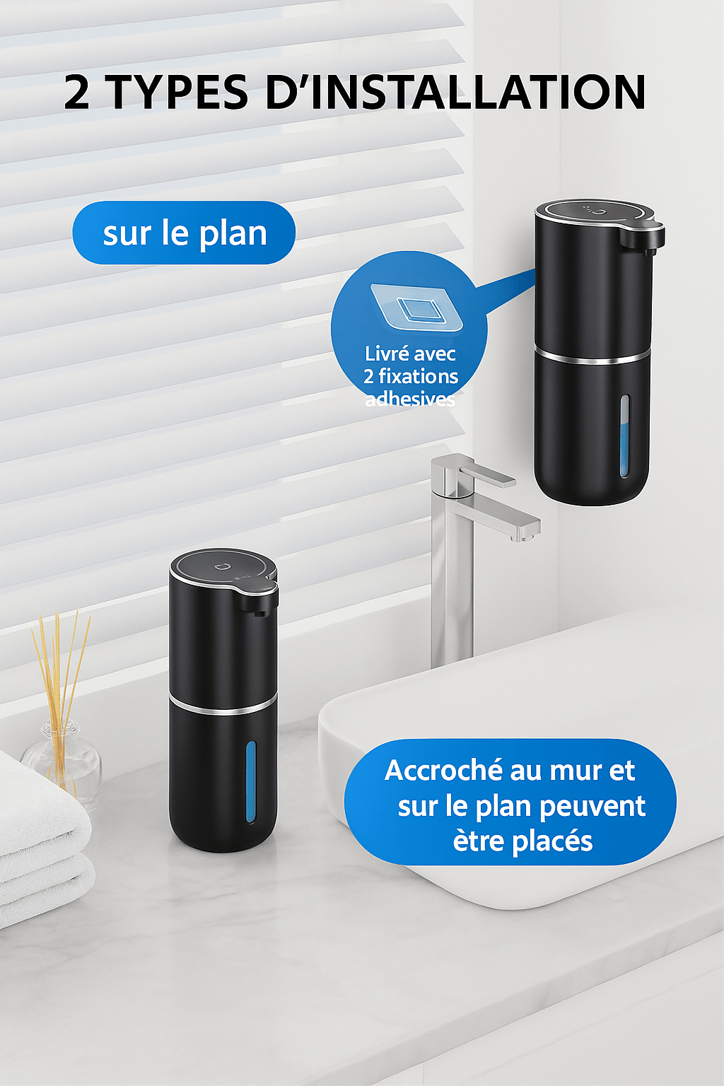 Distributeur savon ÉcoMousse™ Sans Contact