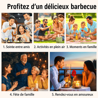 Set de 6 brochettes BBQ en inox & bois - Boutique Cuisine AZSet de 6 brochettes BBQ en inox & bois