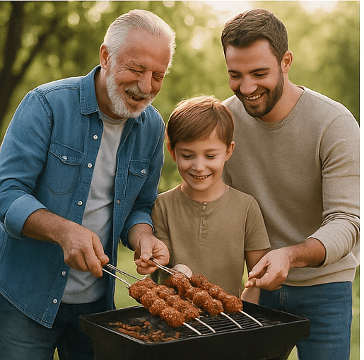 Set de 6 brochettes BBQ en inox & bois - Boutique Cuisine AZSet de 6 brochettes BBQ en inox & bois