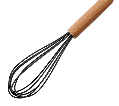 Fouet Pastel en Silicone avec Manche en Bois