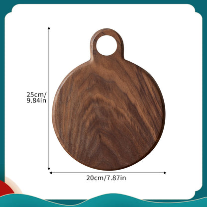 Mini Planche à Découper Ronde Noyer-Plateau Apéritif