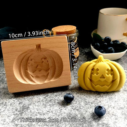 Moule à biscuits en bois Halloween