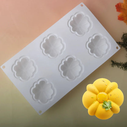 Moule en silicone nuage citrouille et marguerite