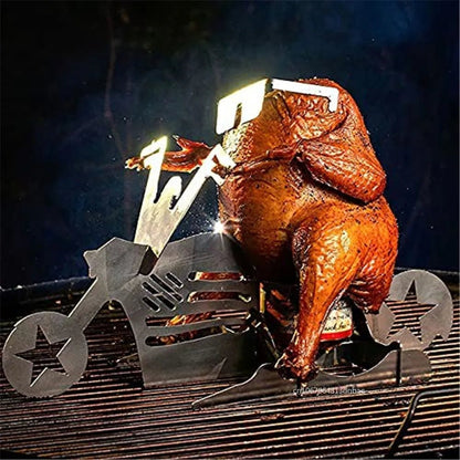 Support Moto Inox pour Poulet Rôti - Boutique Cuisine AZSupport Moto Inox pour Poulet Rôti