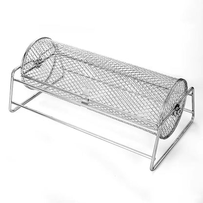 Panier Rotatif BBQ en Acier Inoxydable
