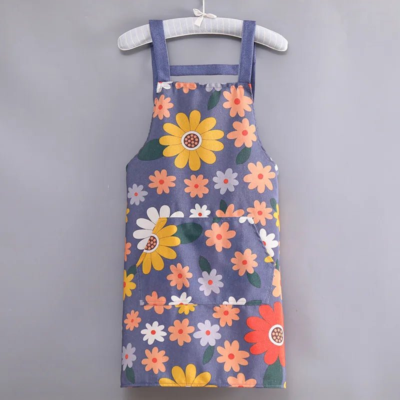 Tablier de Cuisine Imperméable à Fleurs