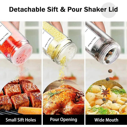 Ensemble de pots à épices en verre