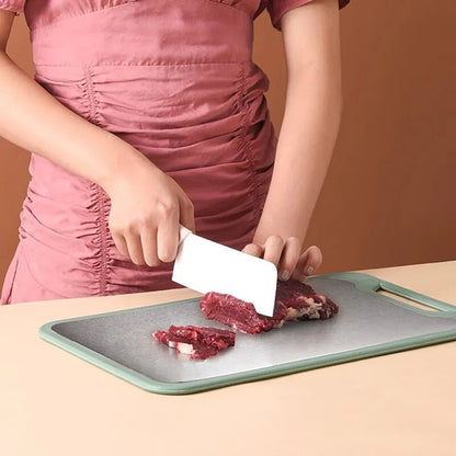 Planche à Découper Double Face Inox et Plastique