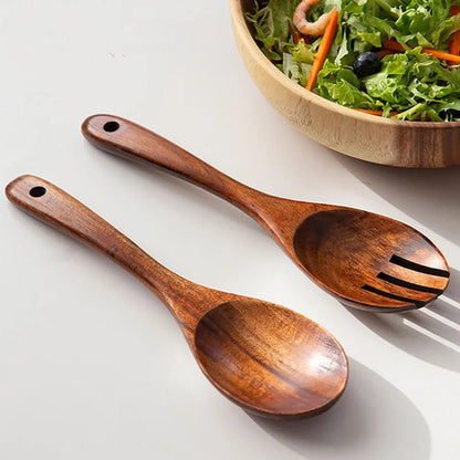 Set de 2 couverts à salade en bois