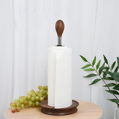 Porte-essuie-tout  en bois massif et acier