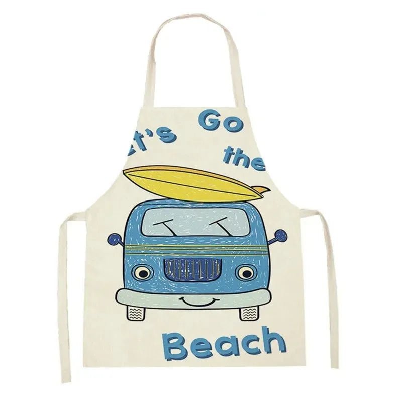 Tablier Enfant Camion et Engins – Coton Lin Coloré