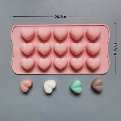 Moules Cœurs en Silicone pour Pâtisserie