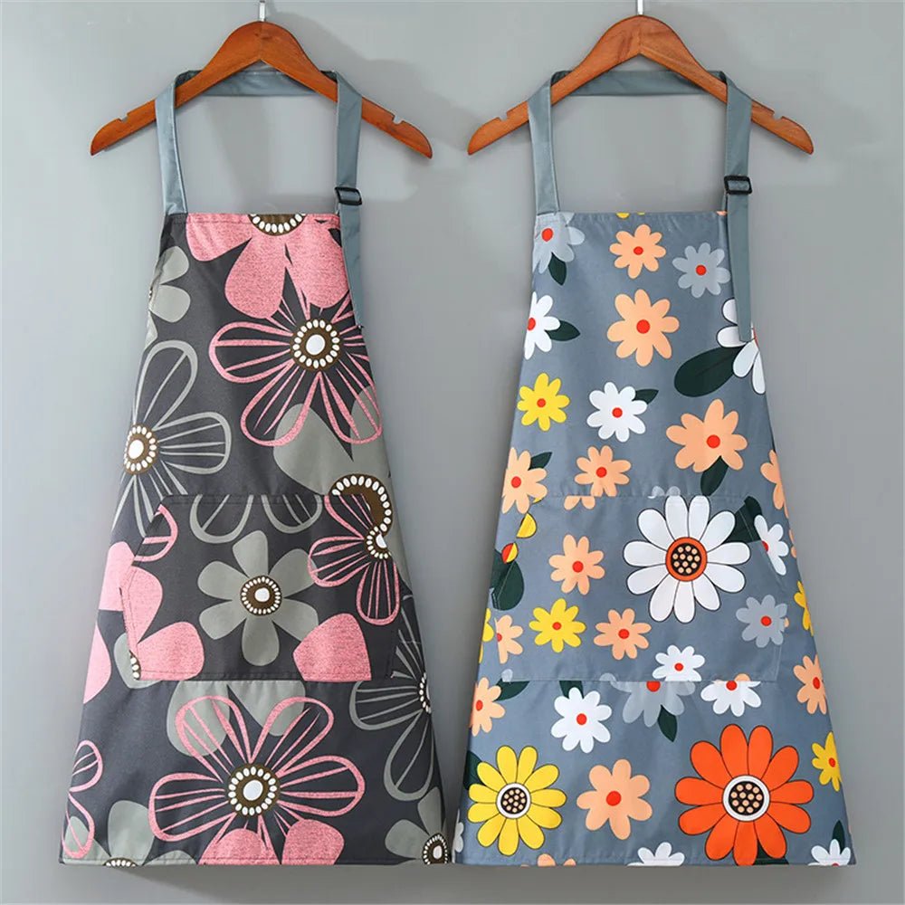Tablier de Cuisine Imperméable à Fleurs