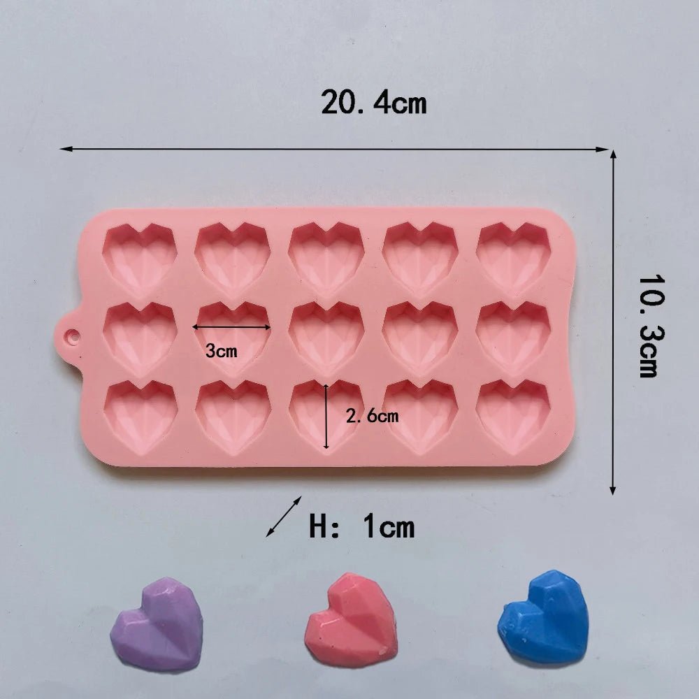 Moules Cœurs en Silicone pour Pâtisserie