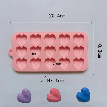 Moules Cœurs en Silicone pour Pâtisserie