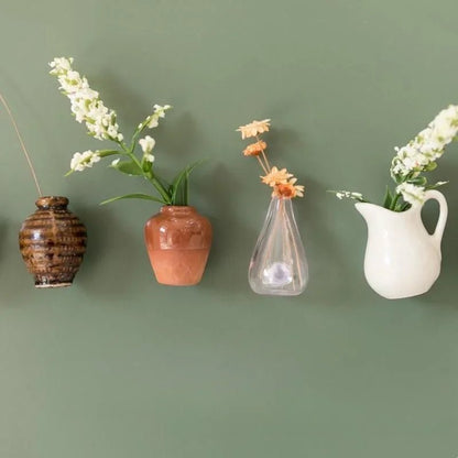 Mini vases magnétiques décoratifs – Fleurs & charme naturel pour réfrigérateur