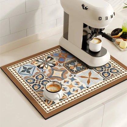 Tapis Barista Antidérapant  Style Vintage
