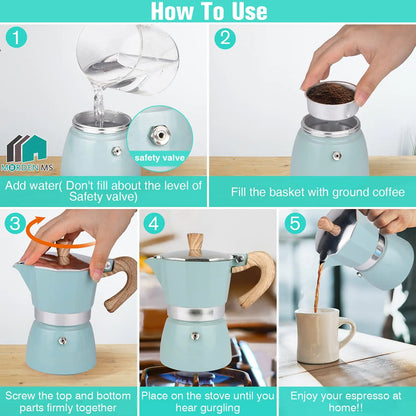 Cafetière Moka au design octogonal - Boutique Cuisine AZ