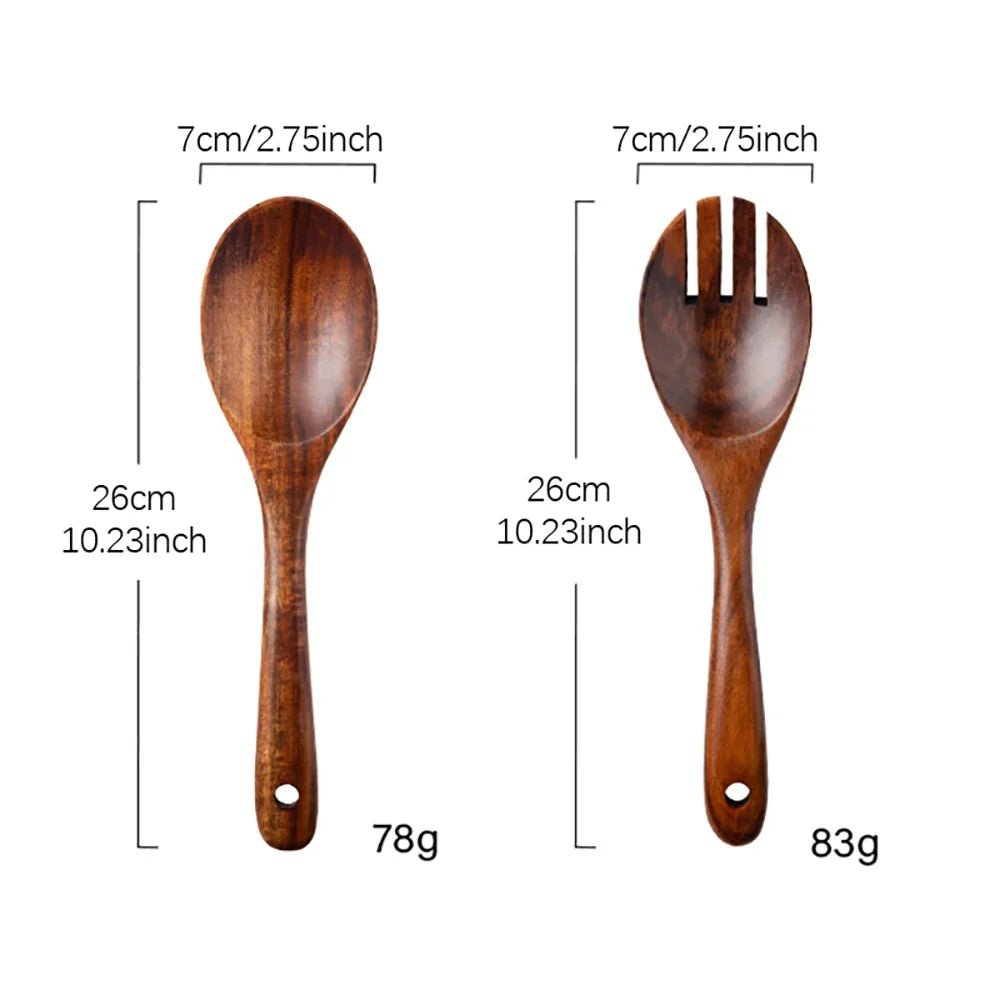 Set de 2 couverts à salade en bois