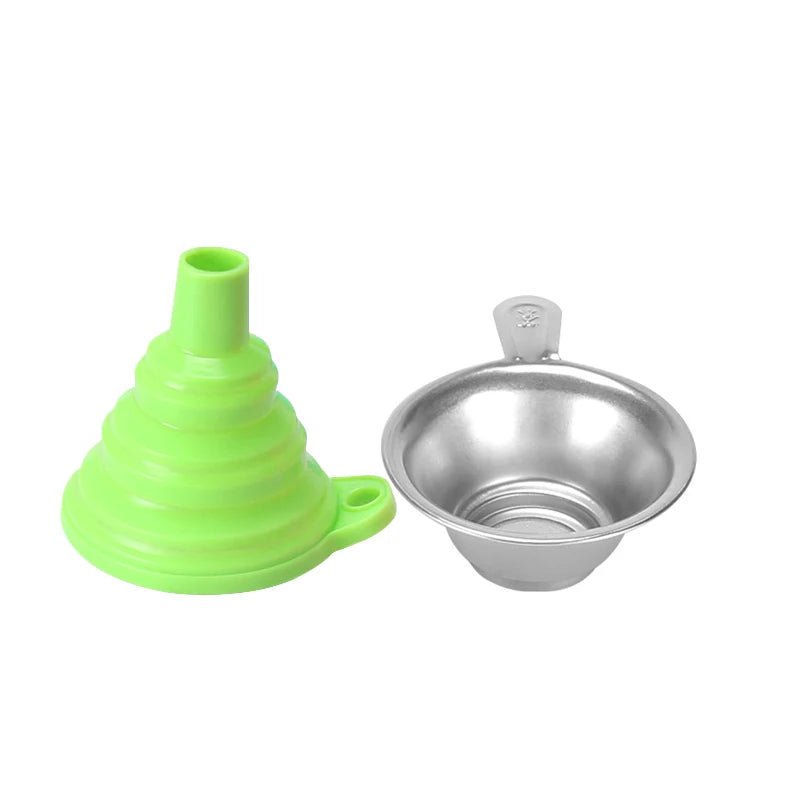 Entonnoir Pliable en Silicone et Acier