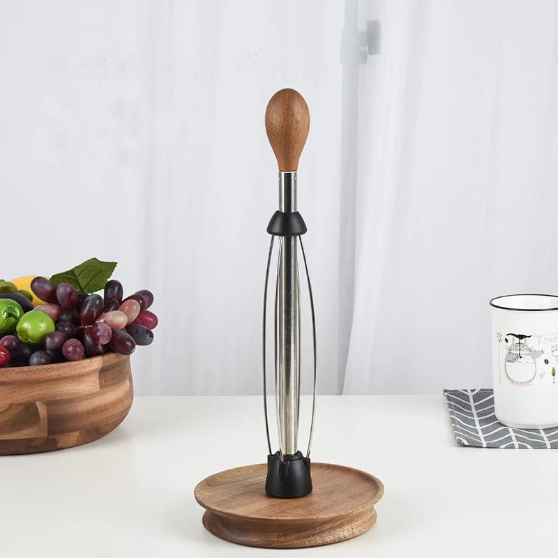 Porte-essuie-tout  en bois massif et acier