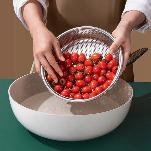 Panier Vapeur Inox Multifonction – Support à Poignées pour Cuisson Saine et Pratique