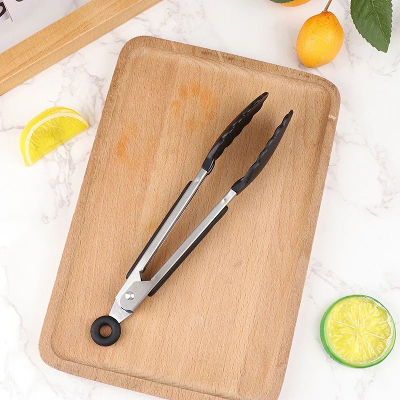 Pince de Cuisine BBQ Multifonction en Acier et Silicone - Boutique Cuisine AZ