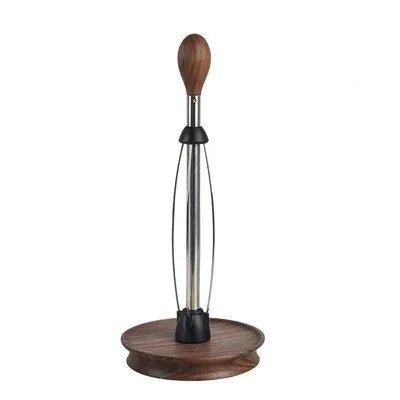 Porte-essuie-tout  en bois massif et acier