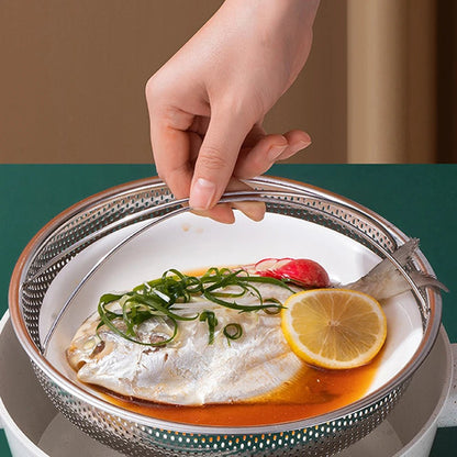 Panier Vapeur Inox Multifonction – Support à Poignées pour Cuisson Saine et Pratique