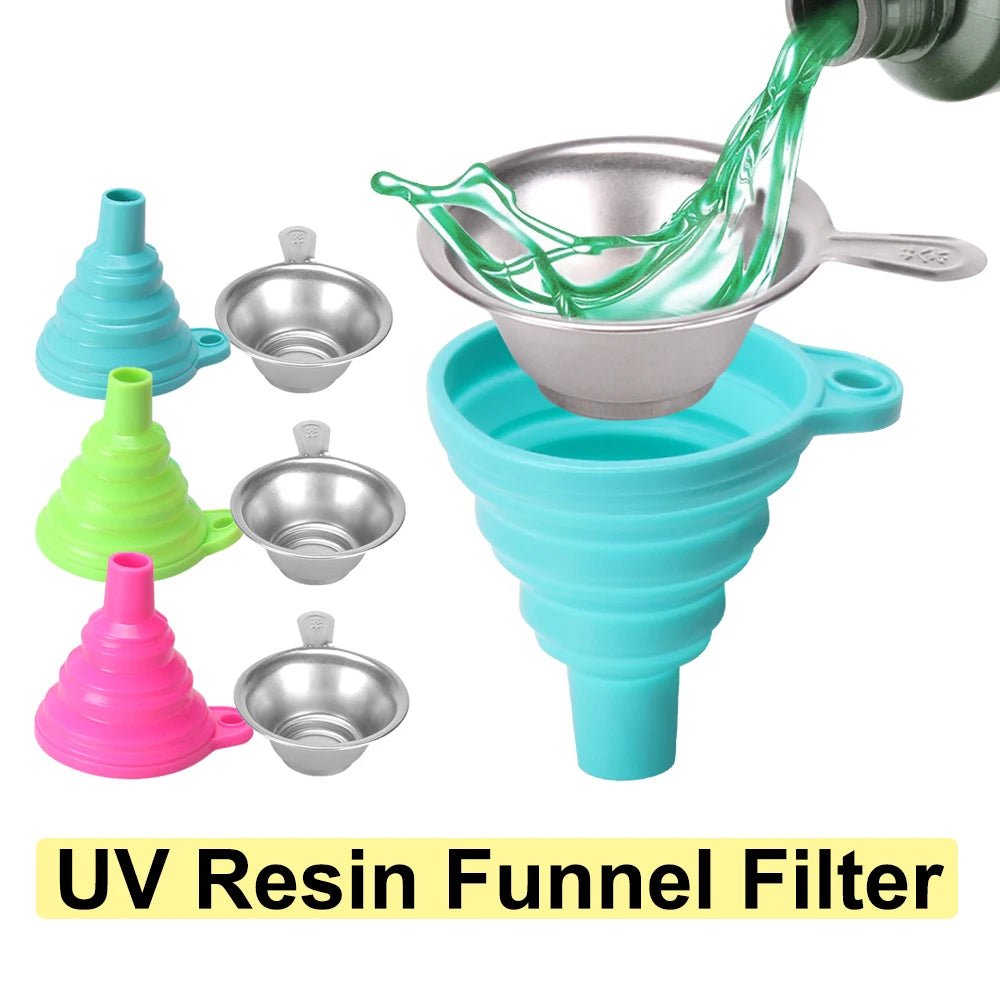 Entonnoir Pliable en Silicone et Acier