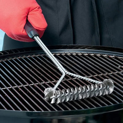 Brosse de Nettoyage Barbecue Inoxydable Antiadhésive