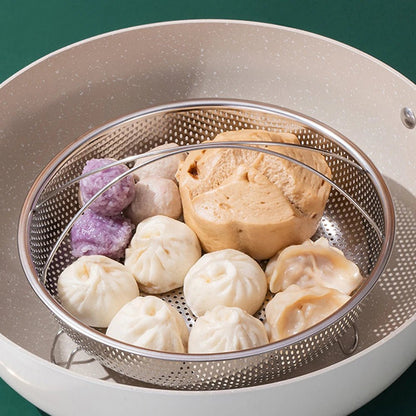 Panier Vapeur Inox Multifonction – Support à Poignées pour Cuisson Saine et Pratique