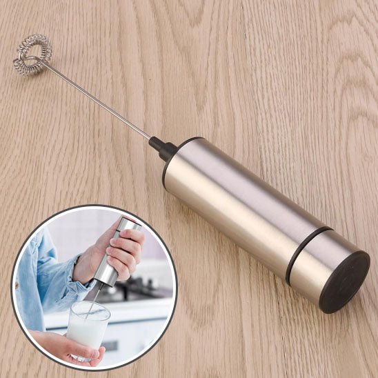 Mousseur à Lait Électrique Argent