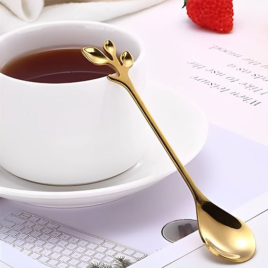 Lot de 6 cuillères en inox doré - Boutique Cuisine AZ