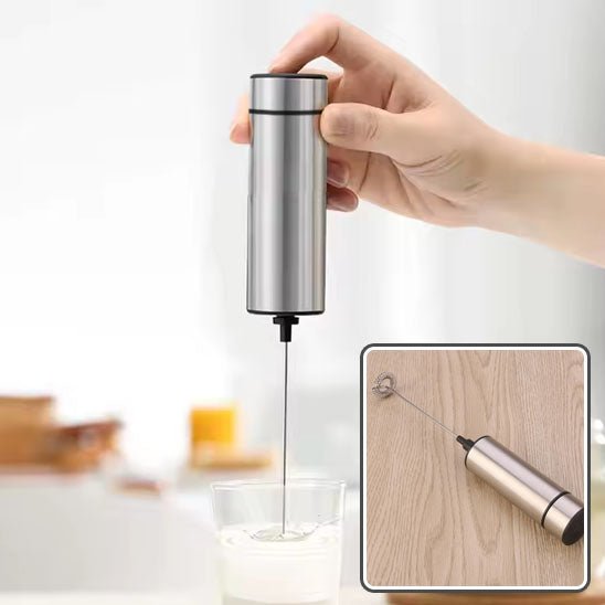 Mousseur à Lait Électrique Argent