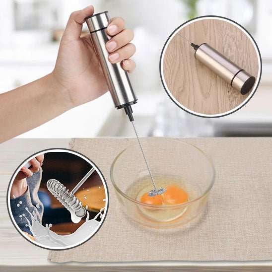 Mousseur à Lait Électrique Argent