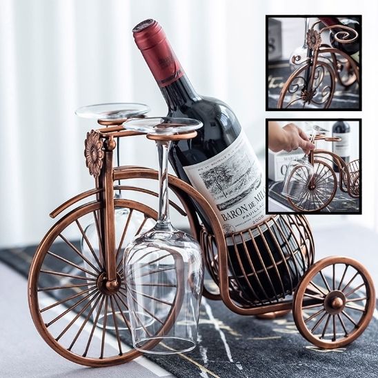 Porte-bouteille Tricycle Vintage