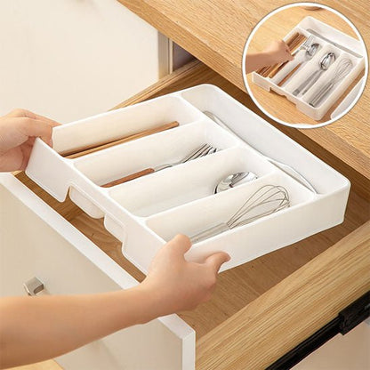 Organisateur de tiroir à couverts extensible